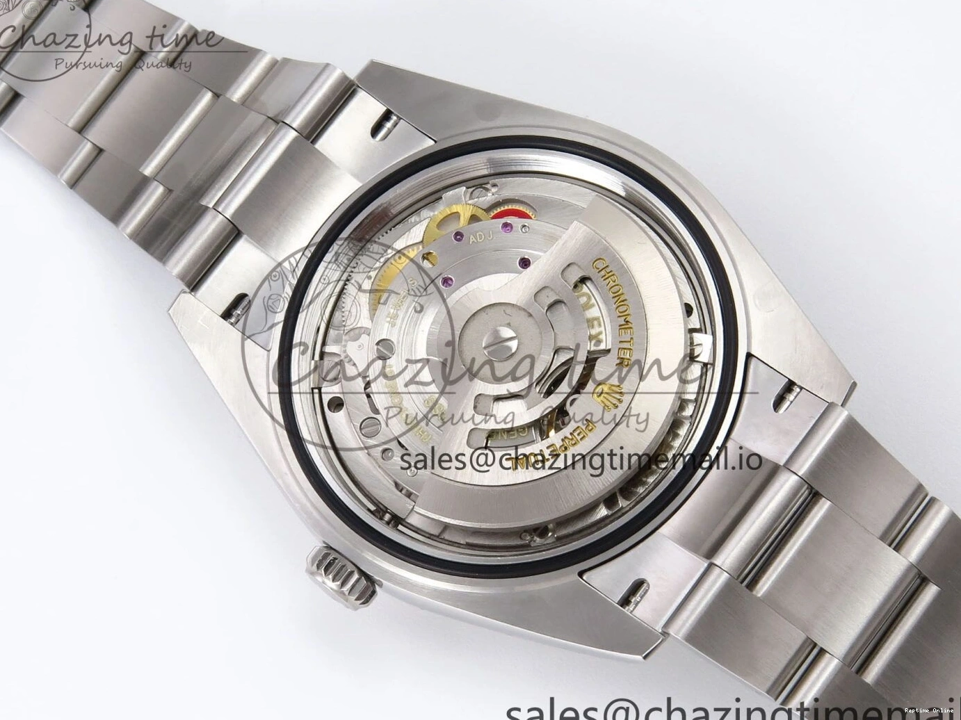 0509 GoodFit DateJust 41 126334 EWEF Best Edition Gray Dial Green Roman on Oyster Bracelet A 1054